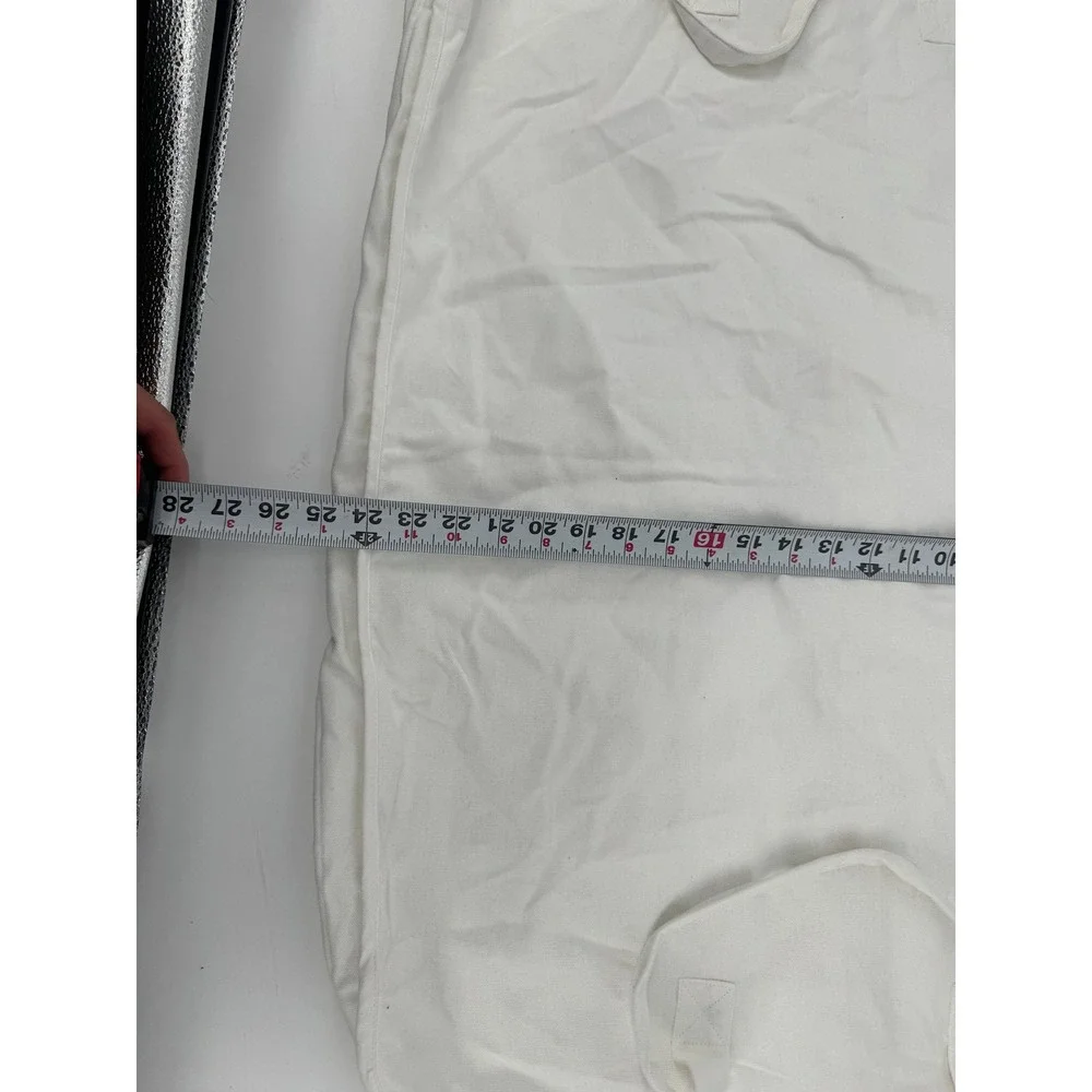 Dior Garment Bag Unisex White Canvas Logo Luxury Travel Suit Cover